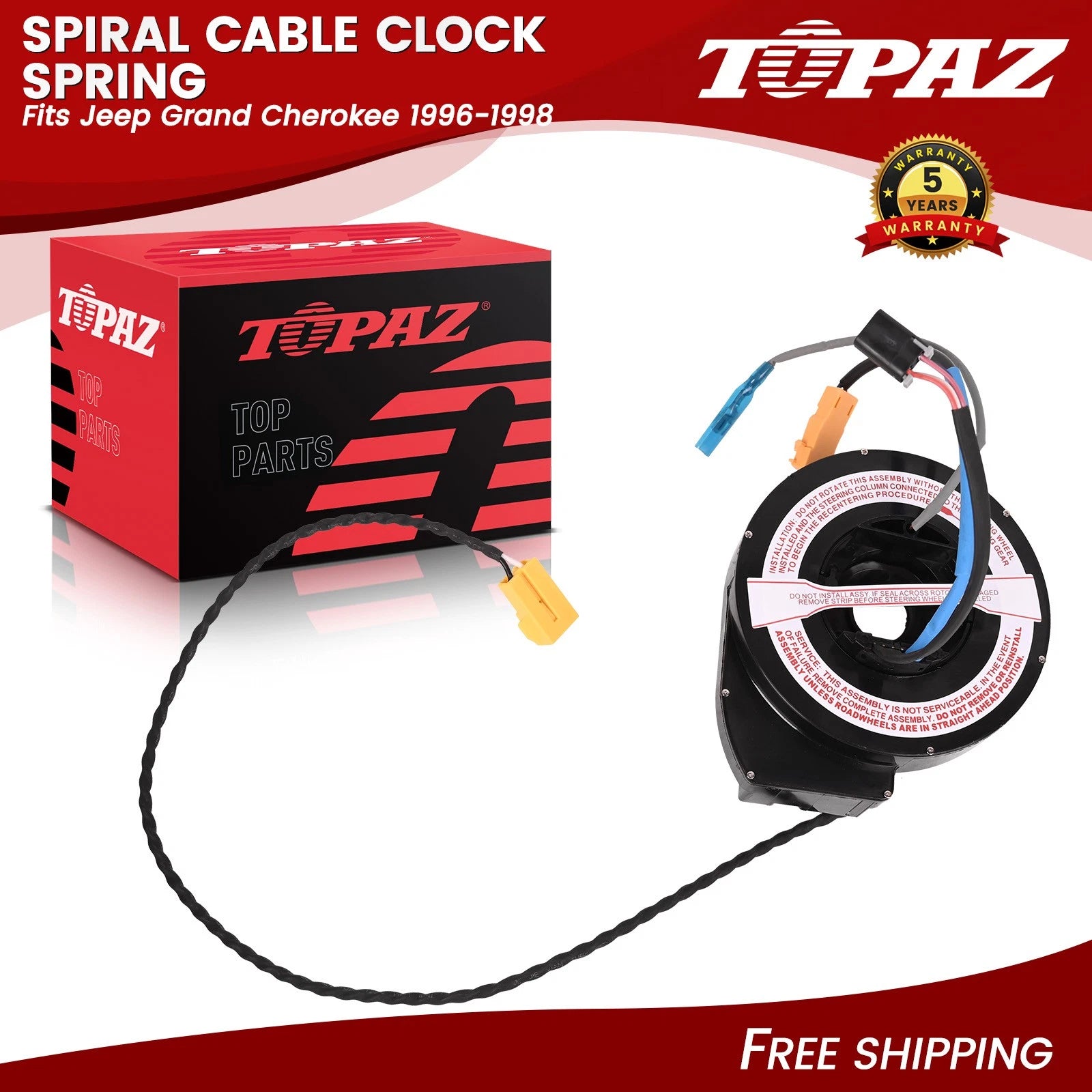 Spiral Cable Clock Spring for Jeep Grand Cherokee (1996–1998)