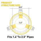 Dual Exhaust Muffler Tip for AUXITO (Universal Fit)