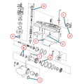 Lower Unit Seal Kit for Johnson Evinrude 85 90 100 Hp V4 (Replaces 18-2692)