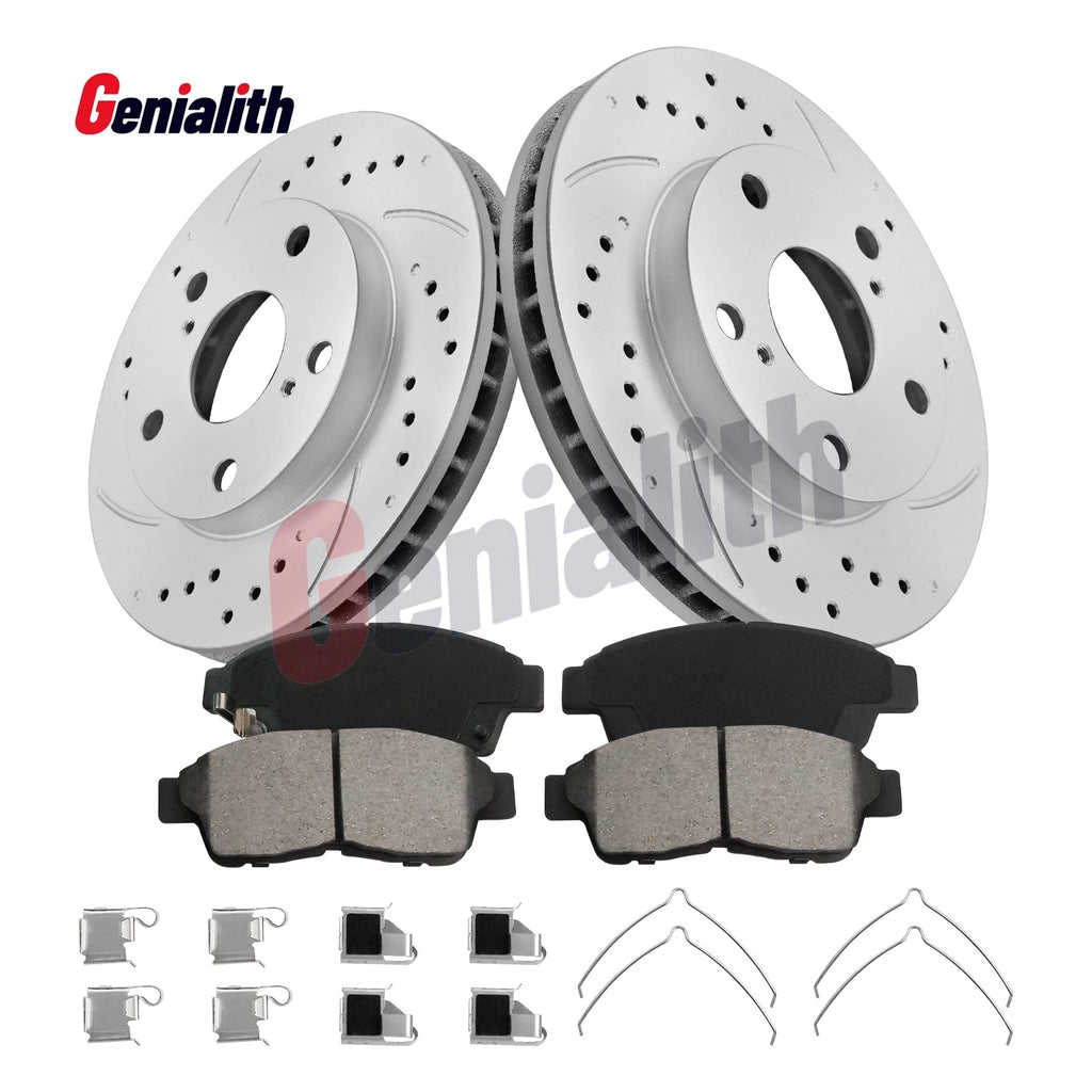10" Front Disc Brake Rotors & Pads Kit for Toyota Camry (1992–2001)