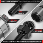 6AN EFI Fitting Adapter for Fuel Line Male to 3/8" Rail (Aluminum Quick Disconnect)