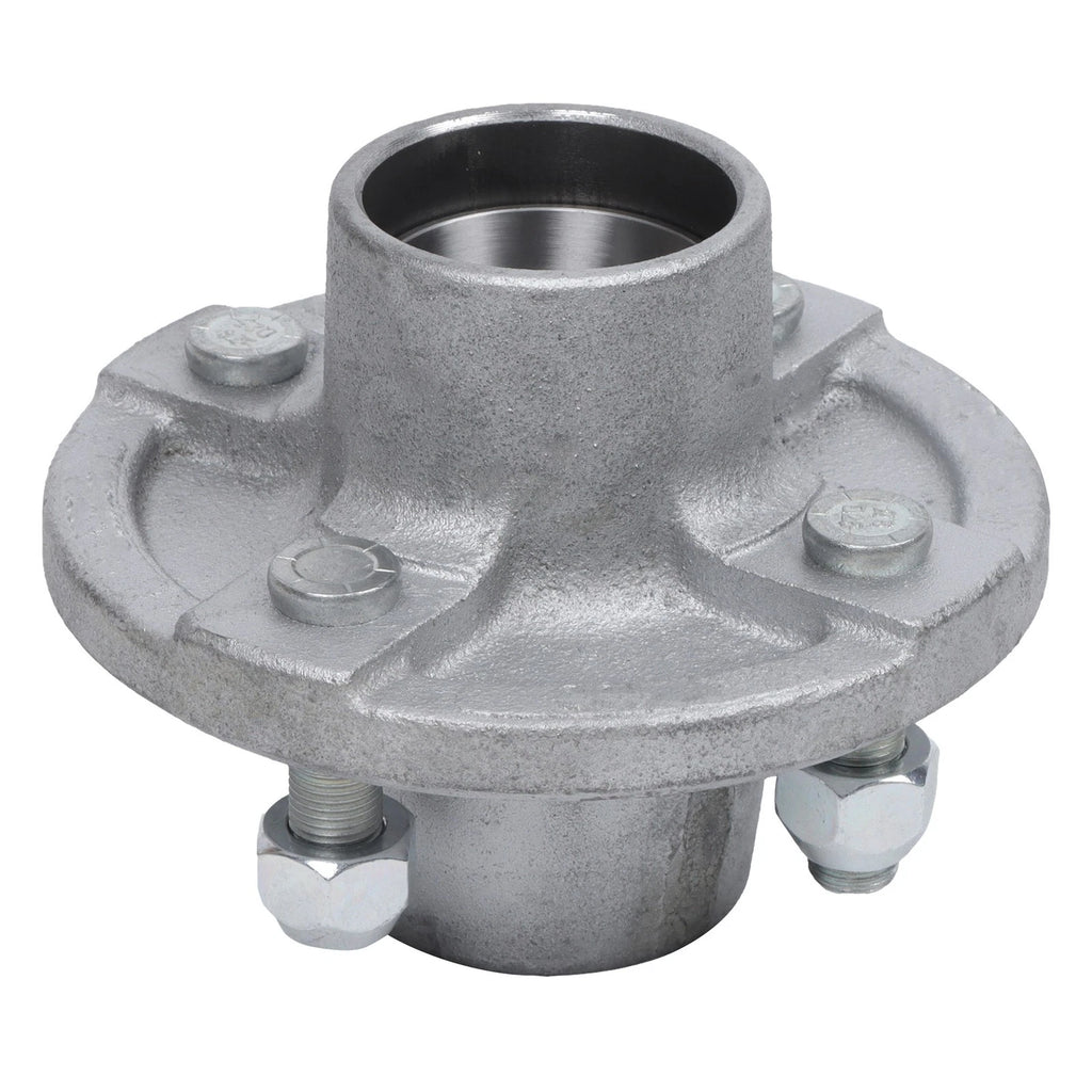 Set of 4 Hot Dipped Galvanized Trailer Hubs for 2000 lbs Axles (1" Spindle)