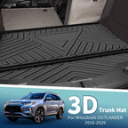 Cargo Liner Rear Trunk Mat for Mitsubishi Outlander (2016–2020) TPE