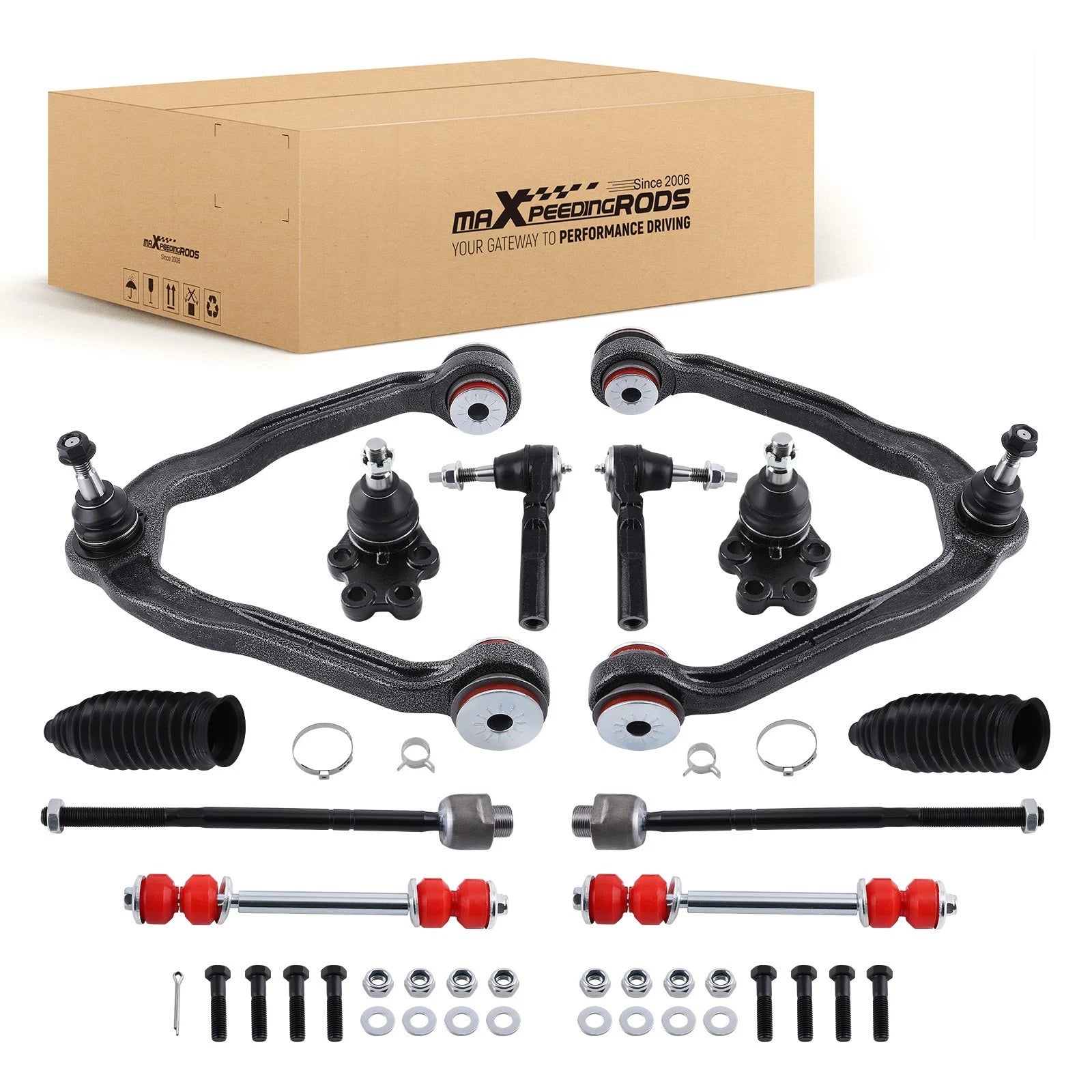 Front Upper Control Arms w/ Poly Bushing for Silverado Sierra 1500 (1999–2006)