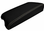 Console Lid Cover for Infiniti G35 Coupe (2002–2007) Carbon Fiber Beige Stitch
