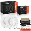 Rear Drilled Brake Rotors & Ceramic Pads for Jeep Renegade (2015–2022)