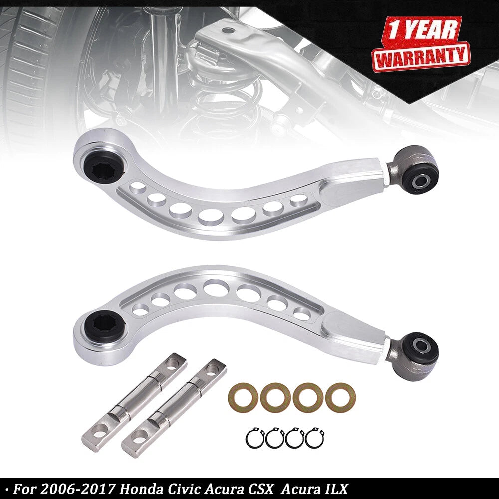 Set of 2 Rear Upper Camber Control Arms for Honda Civic FD (2006–2011)