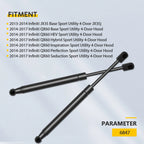 2X Front Hood Lift Support Shocks for Infiniti JX35 (2013–2014)