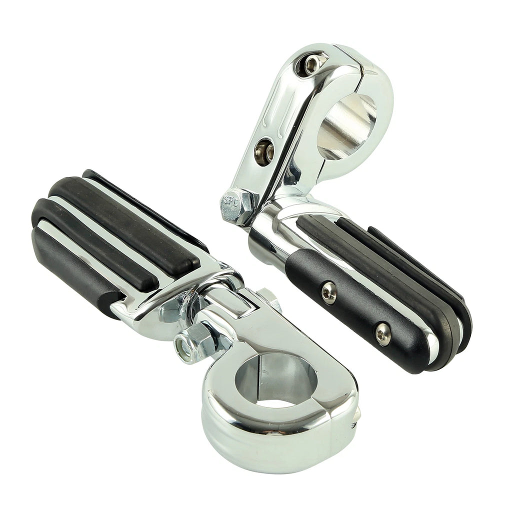 1 1/4" Highway Bar Footpegs for Harley Touring Softail