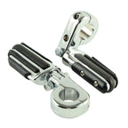 1 1/4" Highway Bar Footpegs for Harley Touring Softail