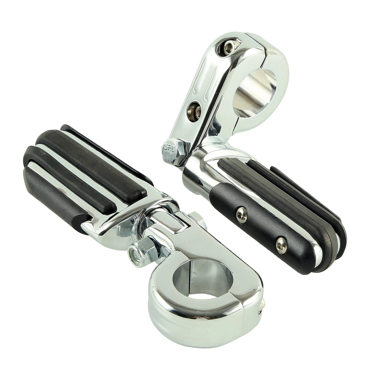 1 1/4" Highway Bar Footpegs for Harley Touring Softail