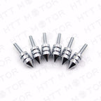 Chrome Spiked Bolt Kit with Well Nuts & Washers for Motorcycle