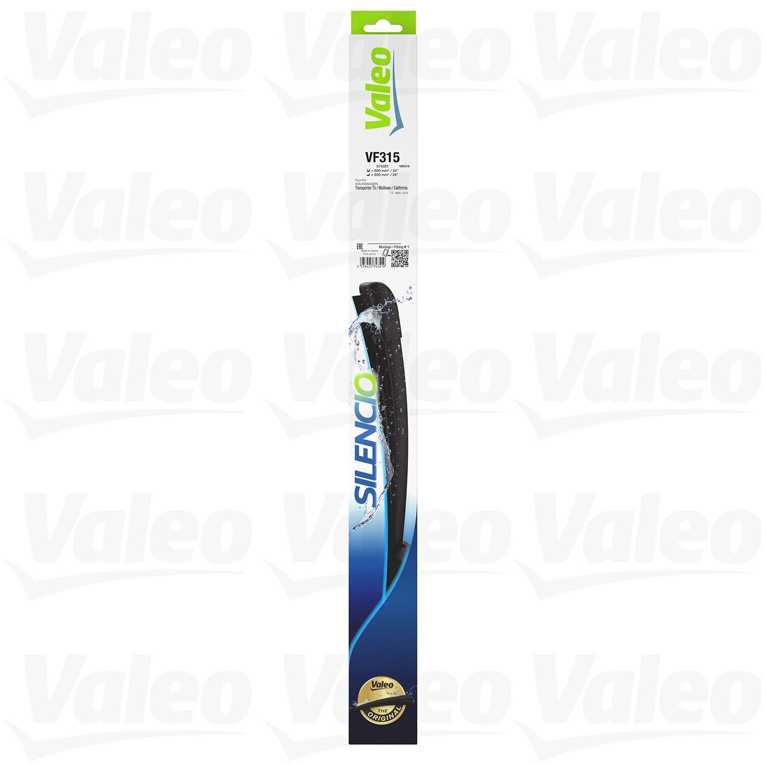 Set of 2 Valeo Front Windshield Wiper Blades for Mercedes-Benz E63 AMG E400 (574351)
