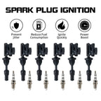 6X Ignition Coils + Spark Plugs for Nissan 300ZX 1990–1996 3.0L V6 UF132
