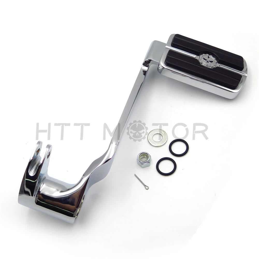 Extended Brake Arm Pedal Gear Skull Footpeg for Harley Touring Trikes (2014–2018)
