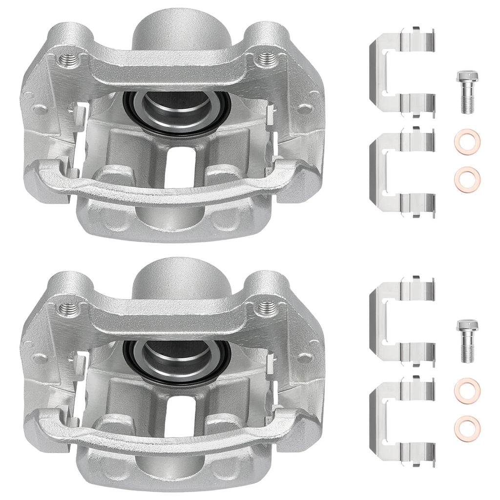 Set of 2 Front Brake Calipers with Bracket for 2013–2017 Chevrolet Equinox 3.6L