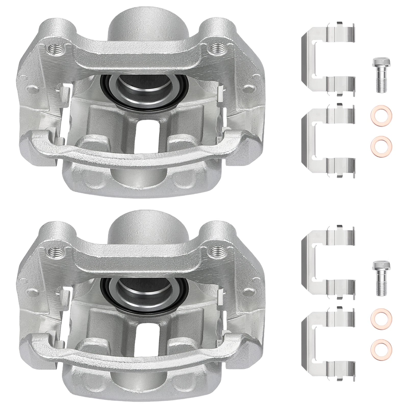 Set of 2 Front Brake Calipers with Bracket for 2013–2017 Chevrolet Equinox 3.6L