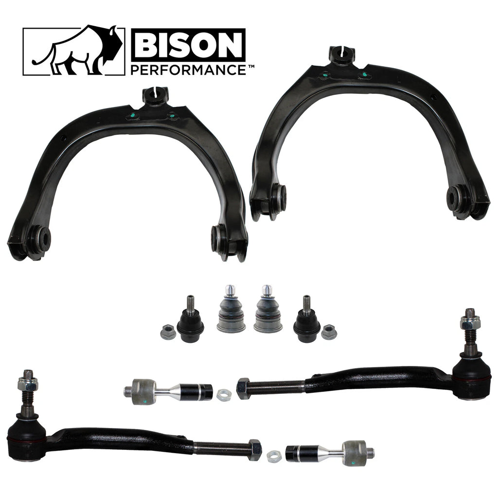 10pc Front Upper Control Arm Tie Rod End Kit for Chevy GMC Saab