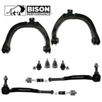 10pc Front Upper Control Arm Tie Rod End Kit for Chevy GMC Saab