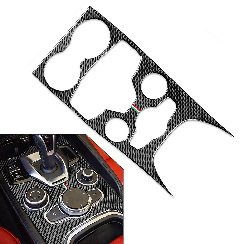 Center Console Gear Shift Box Panel Cover Trim for Alfa Romeo Giulia Stelvio (2017–2023)