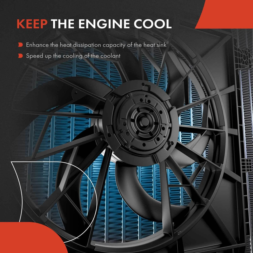 Cooling Fan Assembly with Shroud for Toyota Corolla & Matrix (2009–2014)