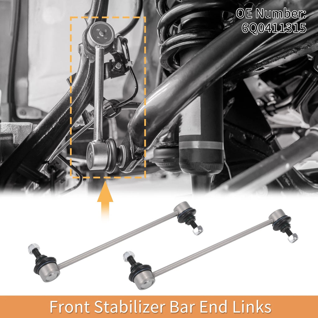 2pcs Front Stabilizer Sway Bar Link for Audi A1, Seat Arona (2016–2023) No. 6Q0411315