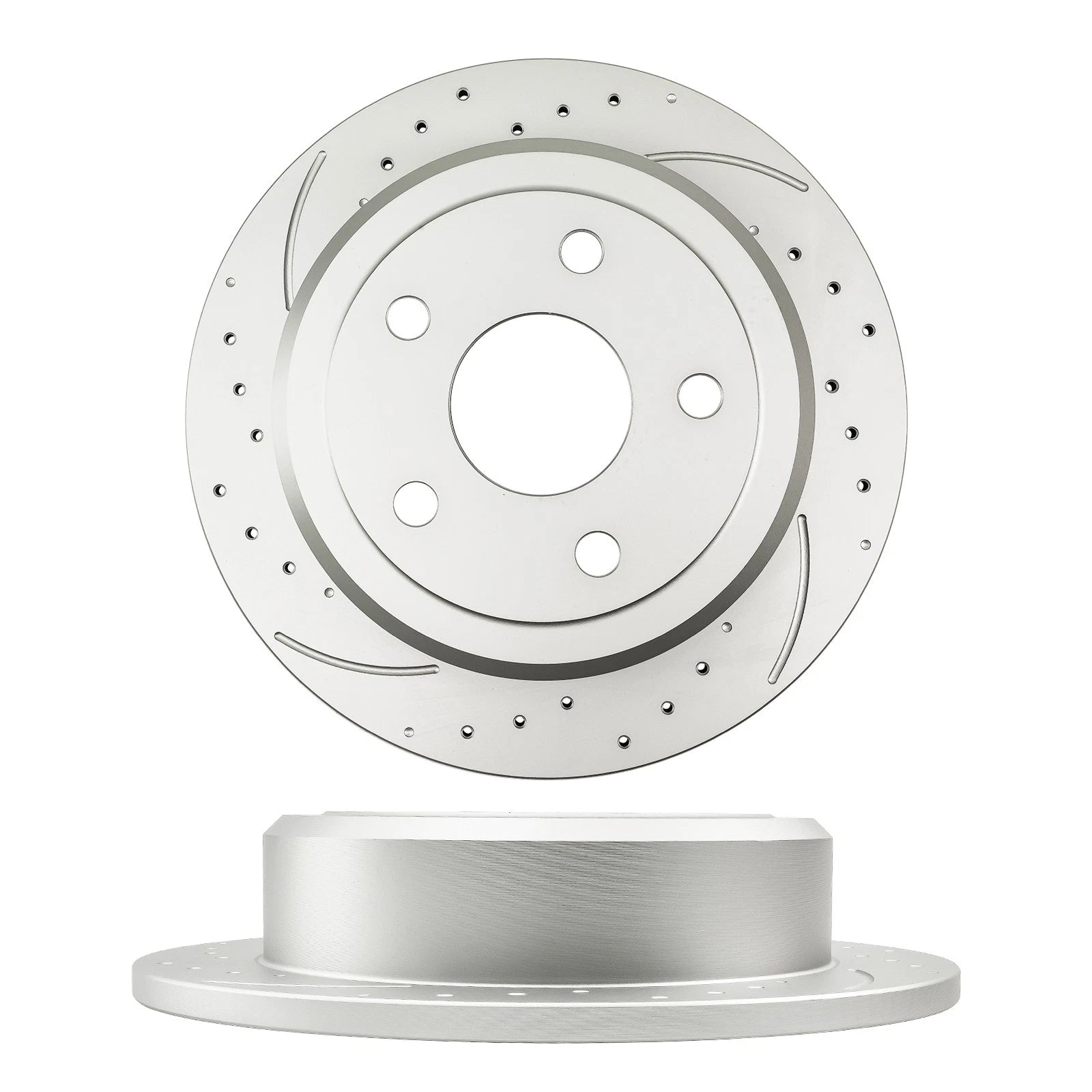 Rear Drilled & Slotted Brake Kit for Jeep Wrangler (2007–2017) (2018–2018)