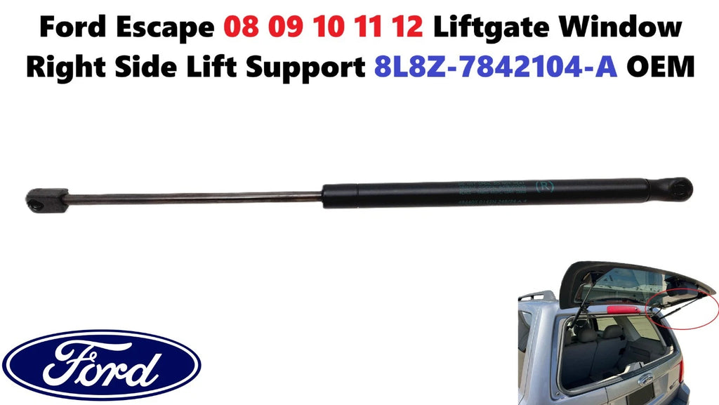 Liftgate Window Right Side Lift Support for Ford Escape (2008–2012) 8L8Z7842104A