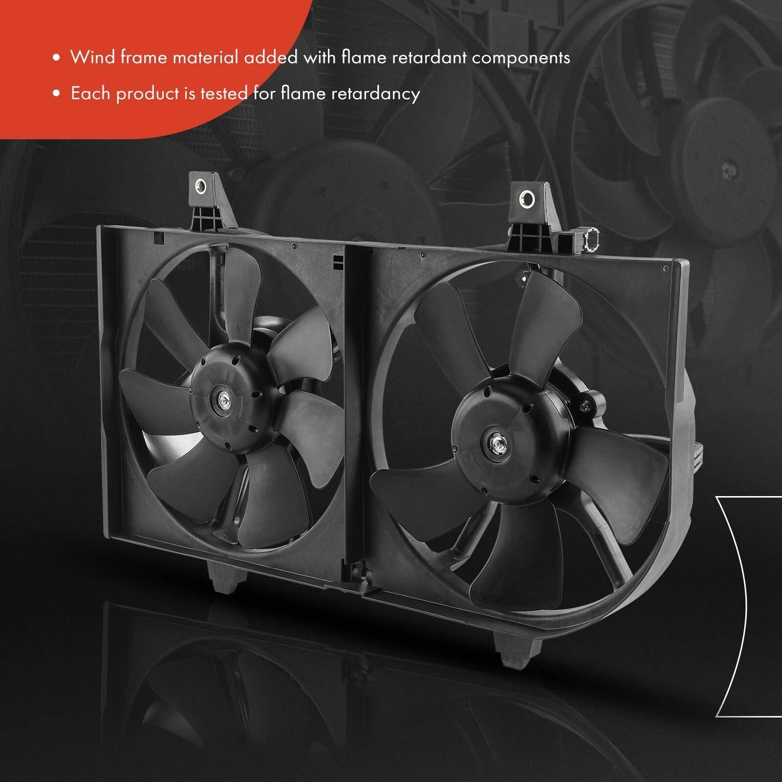 Dual Cooling Fan Assembly for Nissan Sentra (2000-2001)