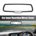 Rearview Mirror Cover for Dodge (ABS Black Carbon Fiber)