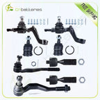 Set of 8 Front Upper Lower Ball Joint Inner Outer Tie Rod End for Toyota Tacoma