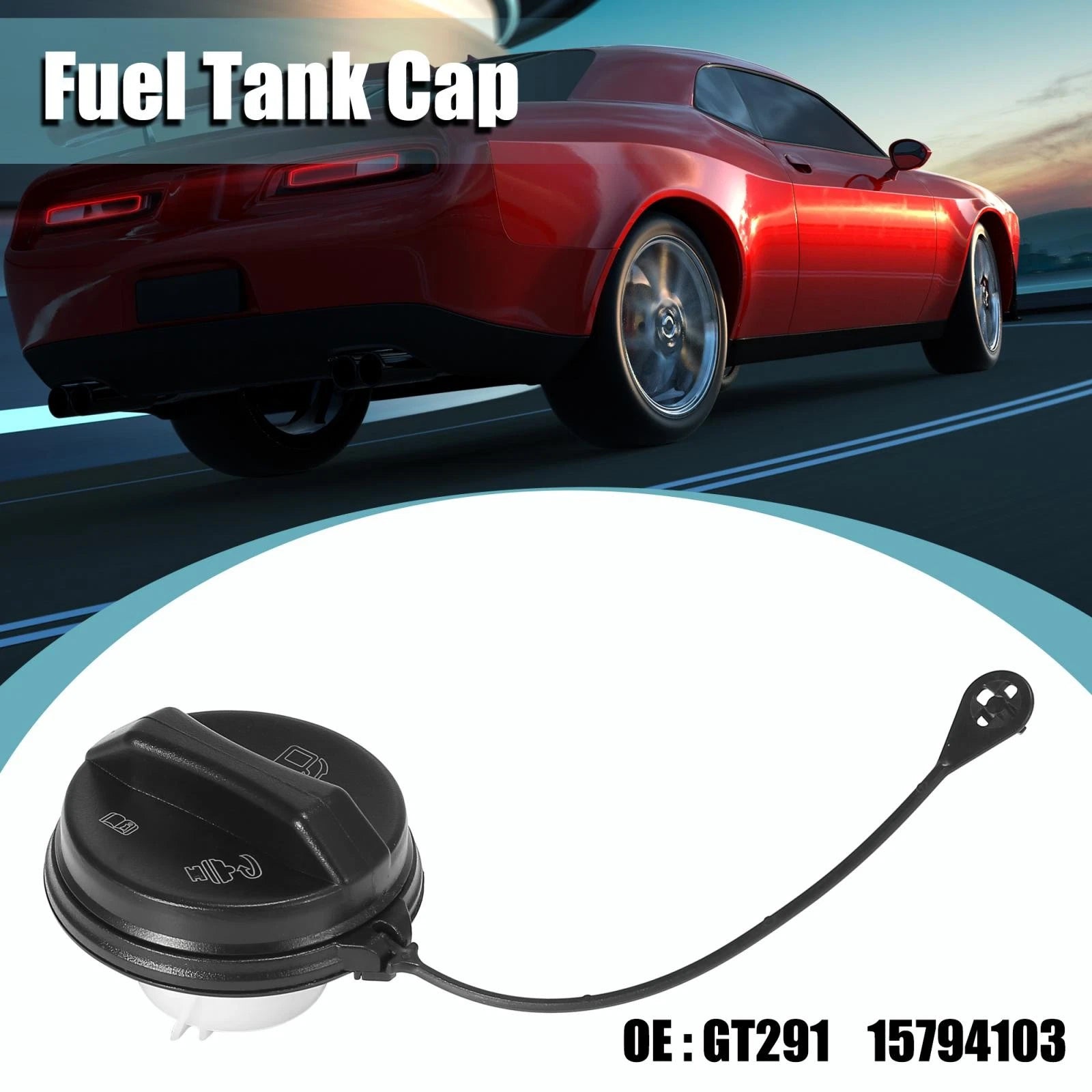 Engine Oil Fuel Tank Cap Cover for Buick (GT291, 15794103)