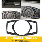 Carbon Fiber Headlight Switch Trim for Ford Mustang (2015–2020)