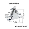 Set of 2 Marine Top Deck Hinges 7/8" & 1" 316 SS for Watercraft
