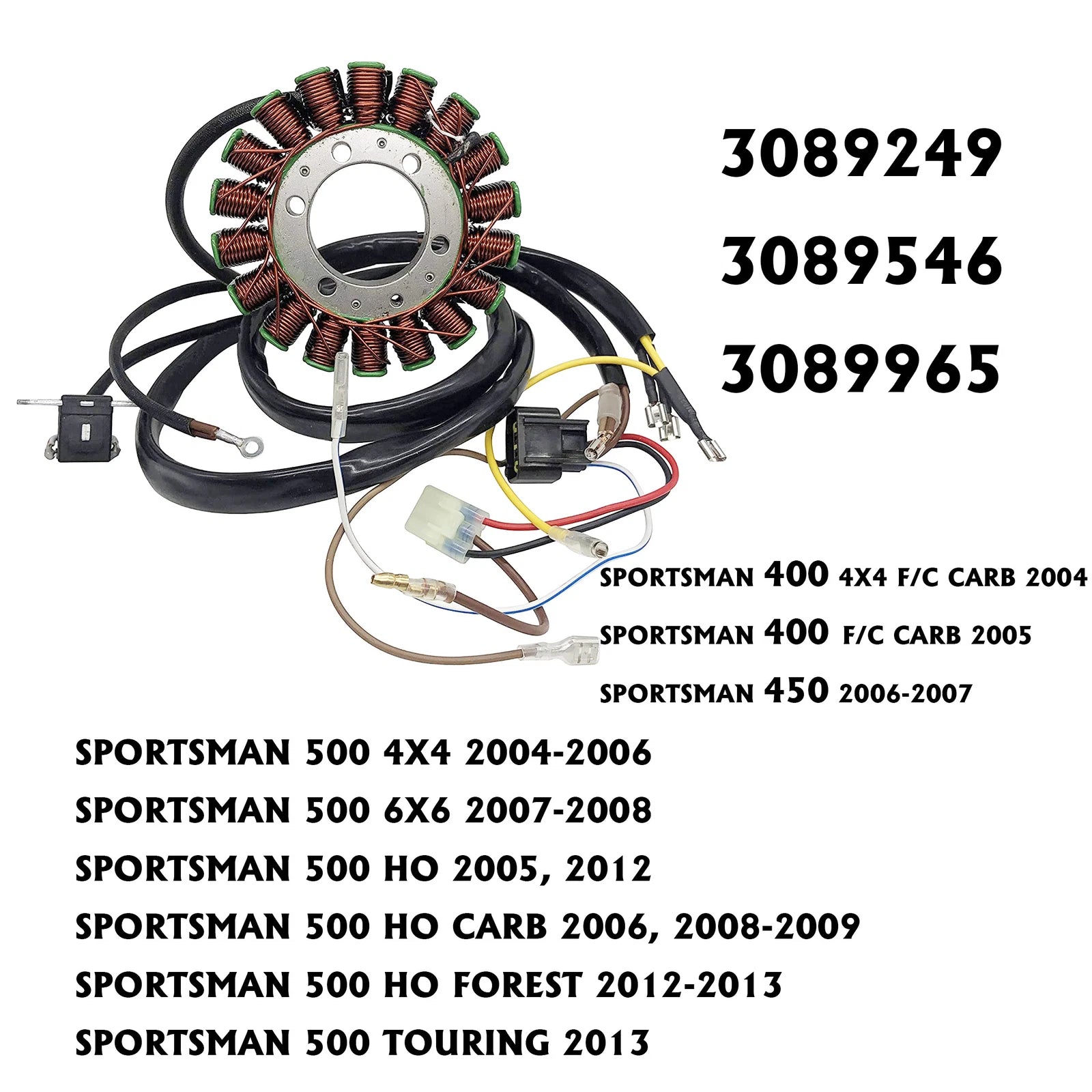 Stator for Polaris Sportsman 500 HO (2012–2013) Magneto Coil