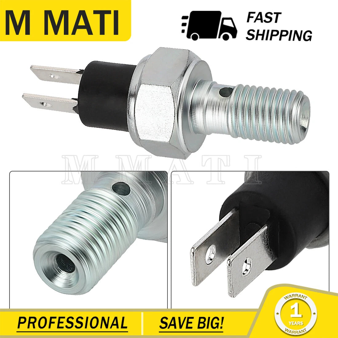 Brake Pressure Switch for Polaris Ranger 800 500 (2010–2014) 4012399 M10X1.25
