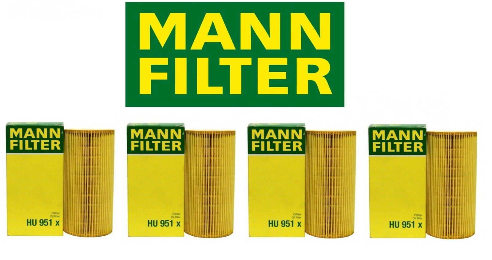 Set of 4 Engine Oil Filters for Mercedes-Benz W210 S210 E300 (1996–2002)