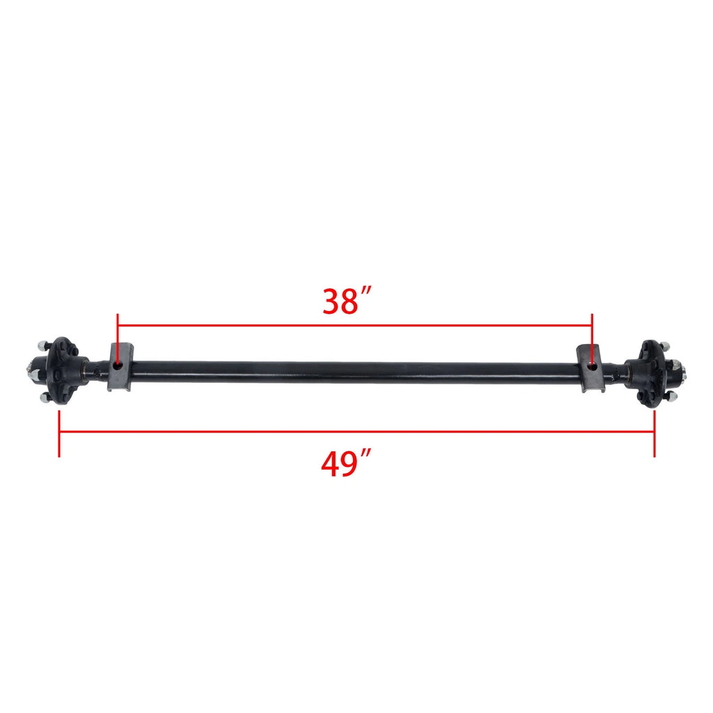 2000lb Trailer Axle for 5 Lug Trailers (Year Range Not Specified)