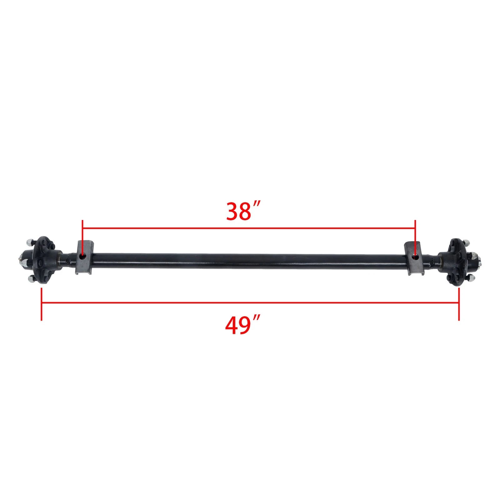 2000lb Trailer Axle for 5 Lug Trailers (Year Range Not Specified)