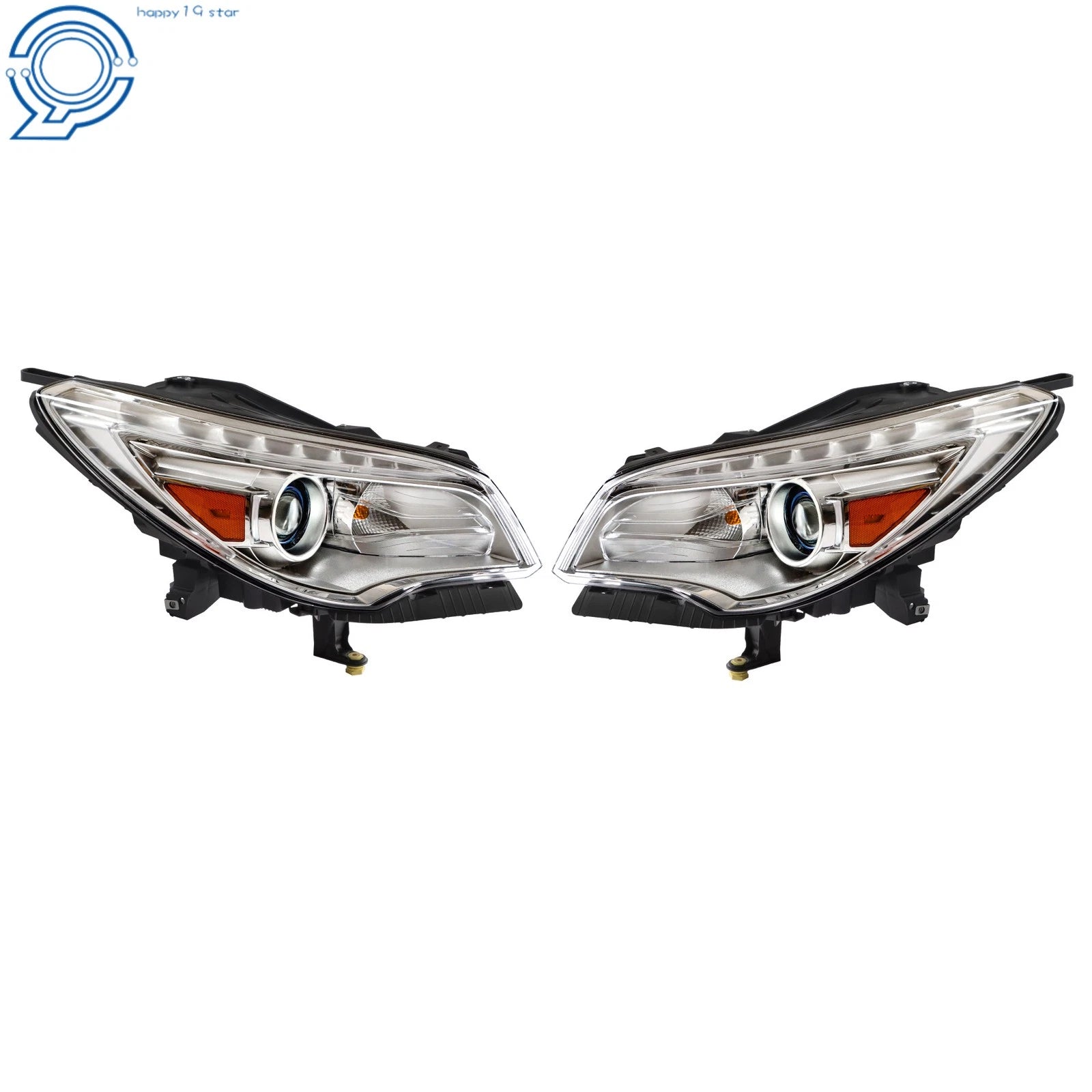 Headlight Set for Buick Enclave (2013-2017) HID Projector with LED DRL