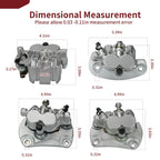 Front & Rear Brake Calipers w/Pads for Can-Am Commander 800 1000 (2011–2021)