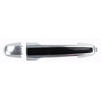 Replacement Black Chrome Plastic Driver/Passenger Side Rear Exterior Door Handle