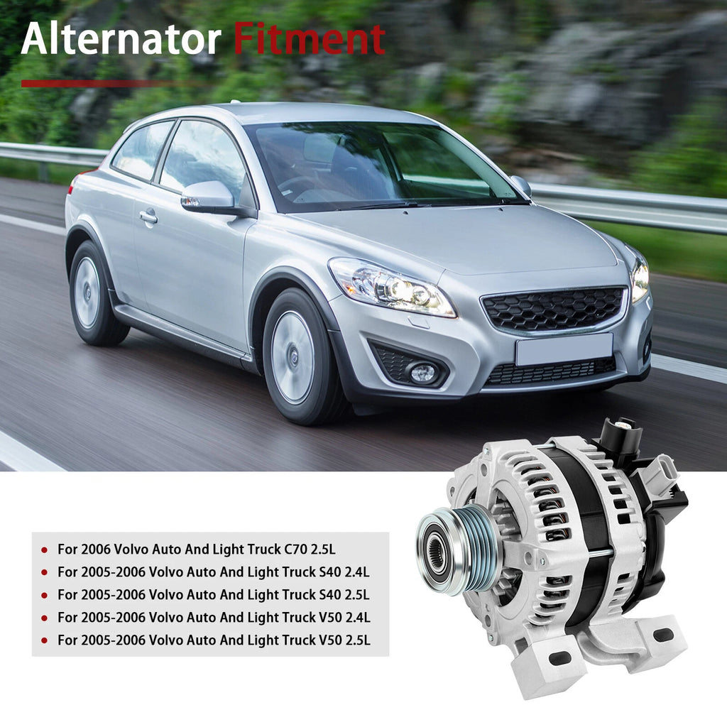 Alternator for Volvo C70, S40, V50 (2005-2006)