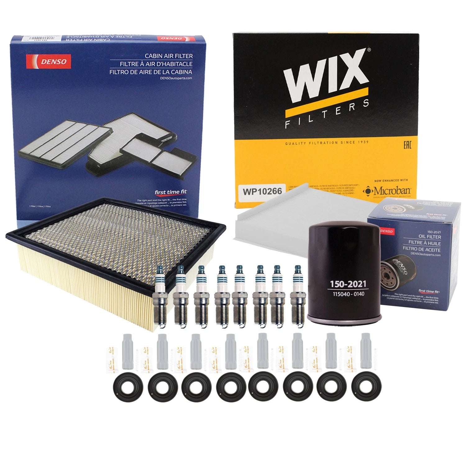 Denso Tune Up Kit & NGK 8 Spark Plugs for Ford F-150 (2015–2016)