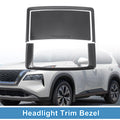 Set of 2 Headlight Trim Bezels for Nissan Rogue (2021–2024) ABS