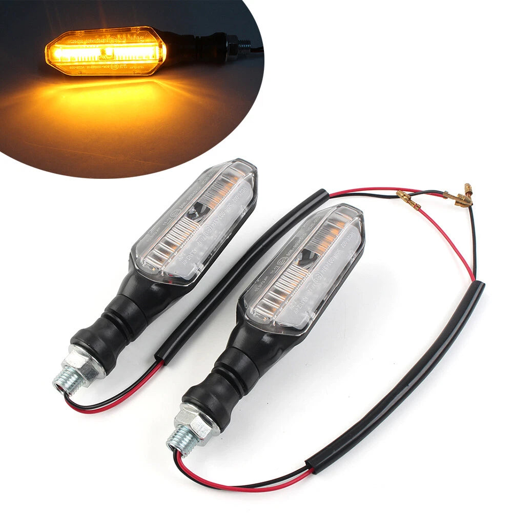 2X LED Turn Signal Blinker Lights for Kawasaki Honda Yamaha Suzuki
