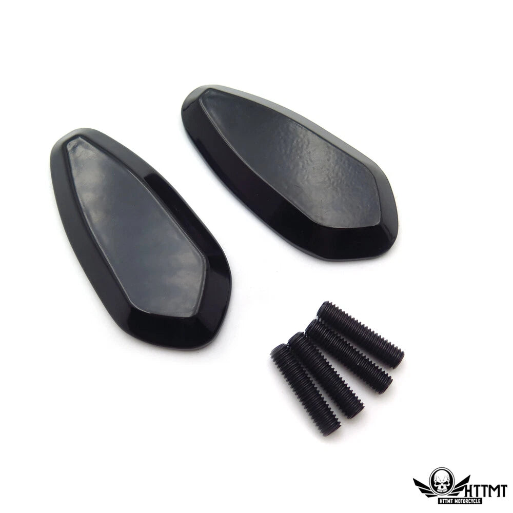 Mirror Block Off Base Plates for Yamaha R1 YZF-R1 (2000–2008) Black