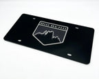 Acrylic Premium Black License Plate Cover for Ford Bronco Big Bend (2021–2024)