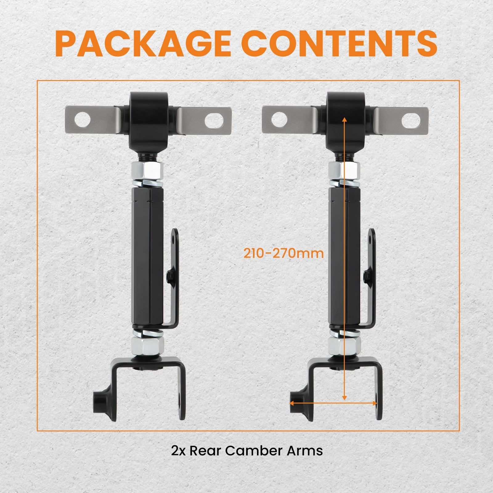 Adjustable Rear Camber Arm Kit for Honda Civic Acura RSX (2001–2006)