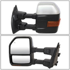 2X Powered Towing Mirrors for Ford Super Duty (2008–2016) w/LED Turn Signal, Heated